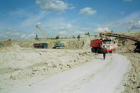 Haselbach used to be the biggest clay stockpile (around 1985)