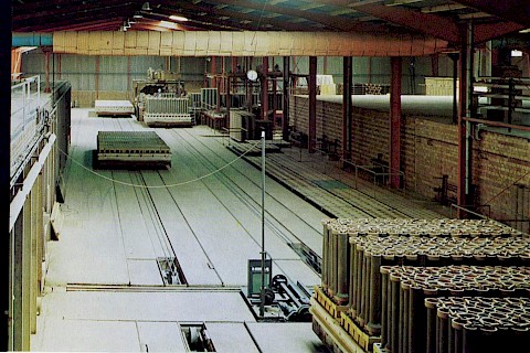 Stone ware pipe production until the end of the 1970s (around 1975)