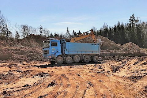 New Rotliegend quarry near Lauban/Lower Silesia (2019)