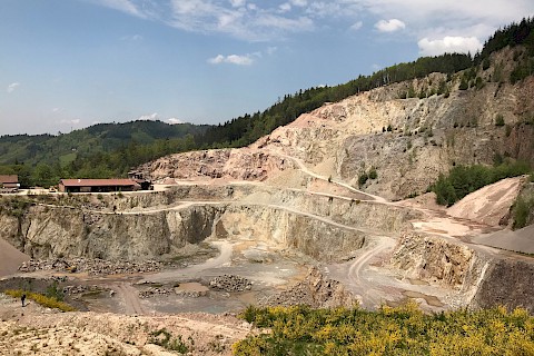 The rhyolite quarry Ottenhöfen in the Black Forrest/ Baden-Wuerttemberg (2019)