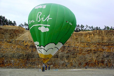 Planned hot-air-balloon ride before the time of modern drones (2005)